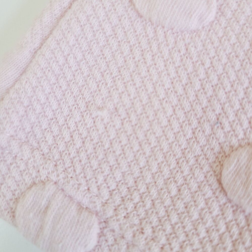 H&M Girls Pink Textured Polka Dot Long Sleeve Dress Size 2-3Y - Picture 6 of 11